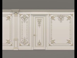 Classic Interior Wall Decoration 20 3D मॉडल