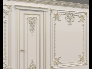 Classic Interior Wall Decoration 20 3D मॉडल