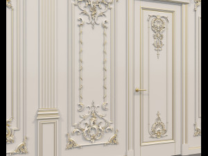 Classic Interior Wall Decoration 20 3D मॉडल