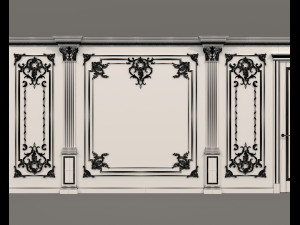 Classic Interior Wall Decoration 20 3D मॉडल