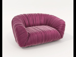 Contemporary Style Coffee Table and Armchair 25 3D मॉडल