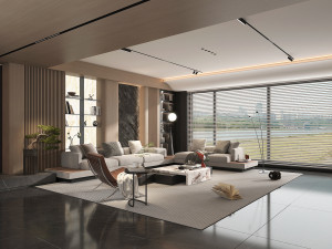 Modern Living Room Scene 8 3D 模型