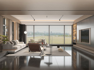Modern Living Room Scene 8 3D 模型