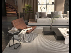 Modern Living Room Scene 8 3D Model