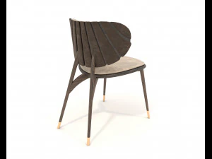 Restaurant Dining Table and Chairs 5 3D Model
