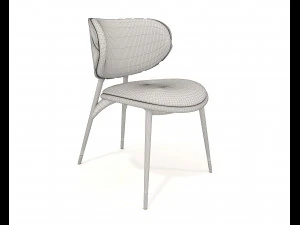 Restaurant Dining Table and Chairs 5 3D Model
