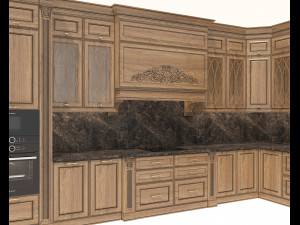 European Style Kitchen 8 Model 3D