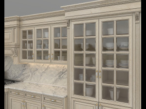 European Style Kitchen 9 3Dモデル