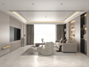 Modern Living Room Scene 9 Model 3D