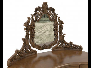 Classic Style Dressing Table 9 3D Model