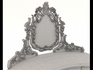 Classic Style Dressing Table 9 3D Модель