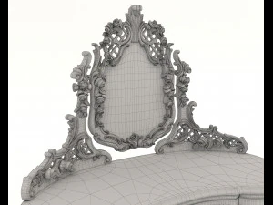 Classic Style Dressing Table 9 3D Model