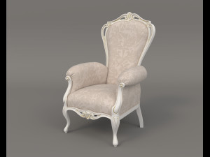 Classic Coffee Table and Armchairs 19 3D 모델