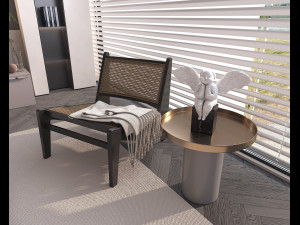 Modern Bedroom Interior Scene 33 Modèle 3D
