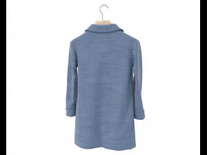Sweater and Coat on Hanger 2 3D Model