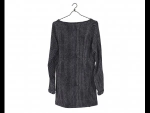Sweater and Coat on Hanger 2 3D Model