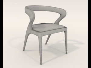 Restaurant Dining Table and Chairs 7 3D 模型