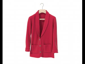 Coats on Hanger 3D Model