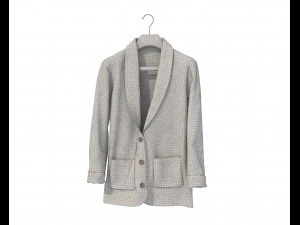 Coats on Hanger 3D Model