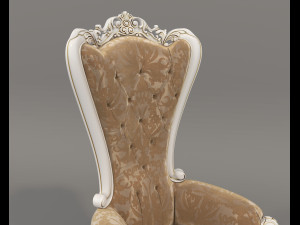 Classic Coffee Table and Armchairs 20 3D Model