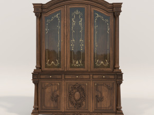 Display Cabinet Classic Style 3D Model