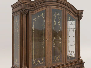 Display Cabinet Classic Style 3D Model