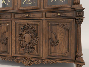 Display Cabinet Classic Style 3D Model