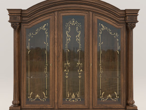Display Cabinet Classic Style 3D Model