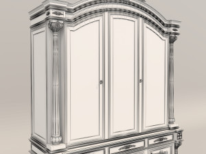 Display Cabinet Classic Style 3D Model
