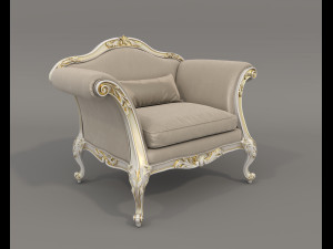 Classic Sofa and Armchair 3 3Dモデル