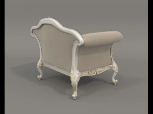 Classic Sofa and Armchair 3 3D Model