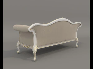 Classic Sofa and Armchair 3 3D Model
