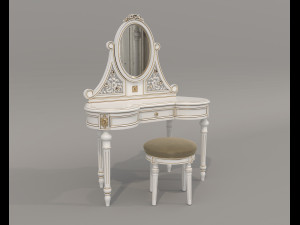 Classic Style Dressing Table 10 3D Model
