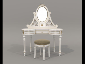 Classic Style Dressing Table 10 3D Модель