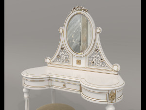 Classic Style Dressing Table 10 3D Модель