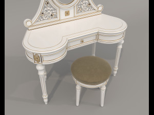Classic Style Dressing Table 10 3D Модель