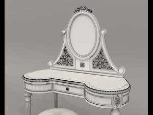 Classic Style Dressing Table 10 3D Модель