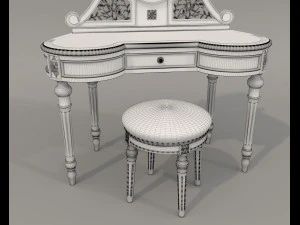 Classic Style Dressing Table 10 3D Model