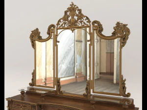Classic Style Dressing Table 11 3D Model