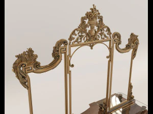 Classic Style Dressing Table 11 3D Model