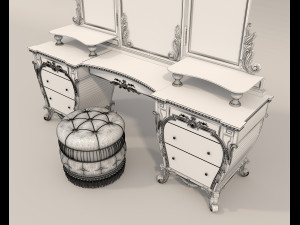 Classic Style Dressing Table 11 3D मॉडल