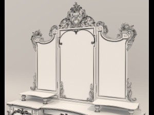 Classic Style Dressing Table 11 3D मॉडल