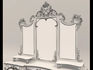 Classic Style Dressing Table 11 3D Model