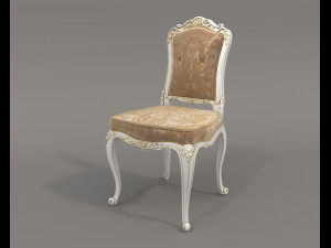 European Style Dining Table and Chairs 25 3D Model