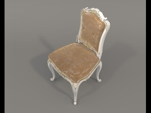 European Style Dining Table and Chairs 25 3D Model