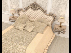 Conjunto de cama estilo cl&aacute;ssico 31 Modelo 3D