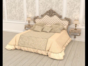 Conjunto de cama estilo cl&aacute;ssico 31 Modelo 3D