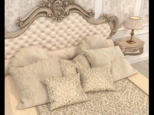 Conjunto de cama estilo cl&aacute;ssico 31 Modelo 3D