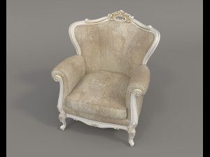 European Style Coffee Table and Armchairs 5 Modèle 3D