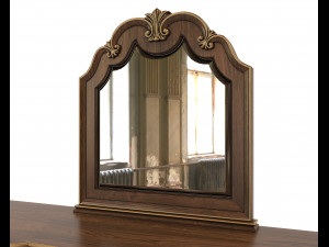 European Style Dressing Table 9 3D Model